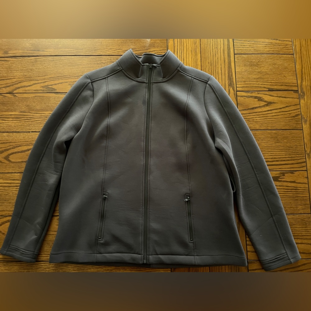 Scuba fabric athleisure jacket